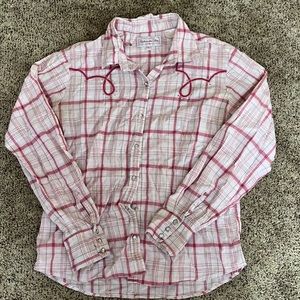 Snap on western shirt